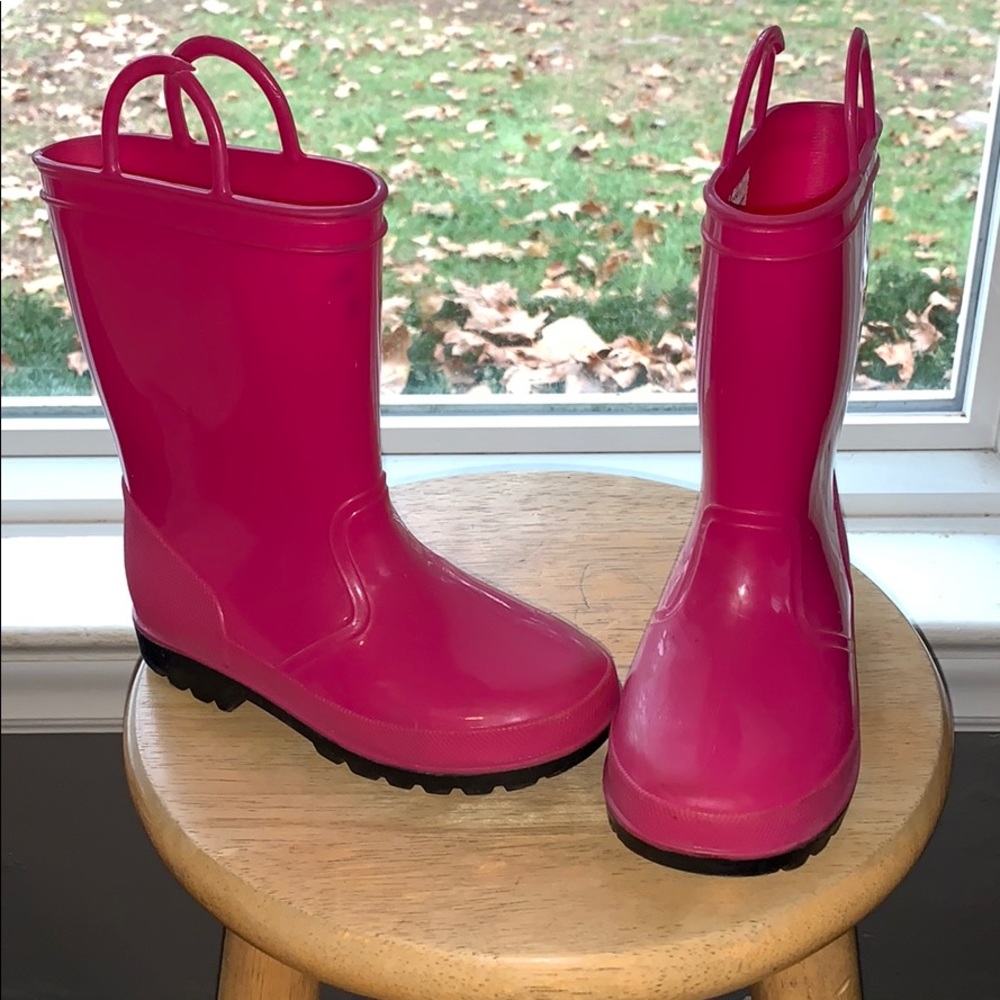 Girls Rain Boots Size 11 in Pink